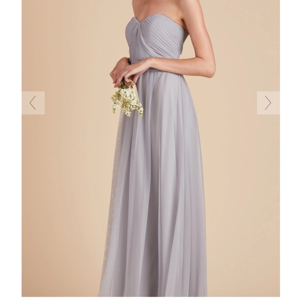 Birdy Grey Christina Strapless Dress - Silver